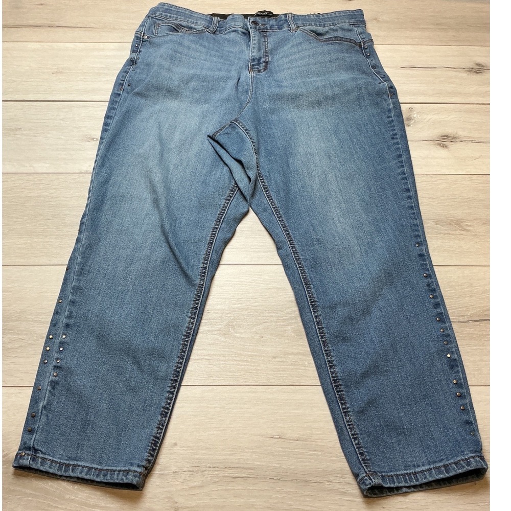 Earl Jean Sexy Shaper Straight Plus Size stretch Jeans 20W Blue PreLoved